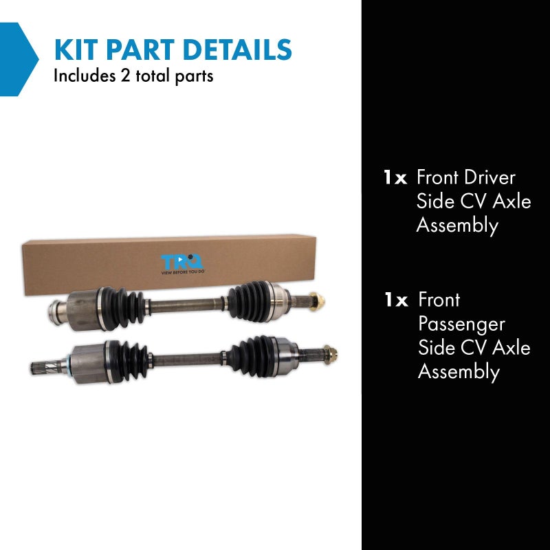 Generic TRQ CV Axle Shaft Set Compatible with 2005-2013 Mazda 3 2006-2015 5  - Image 2