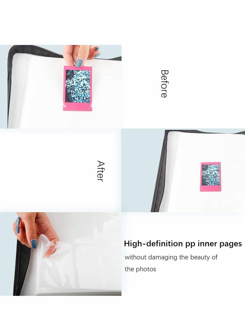 Excefore 540 Pockets Photo Album for Fujifilm Instax Mini 11 90 70 9 8+ 8 LiPlay Instant Camera, Polaroid Snap SnapTouch PIC-300 Z2300 Kodak Smile Printomatic Print Camera (Black)  - Image 4