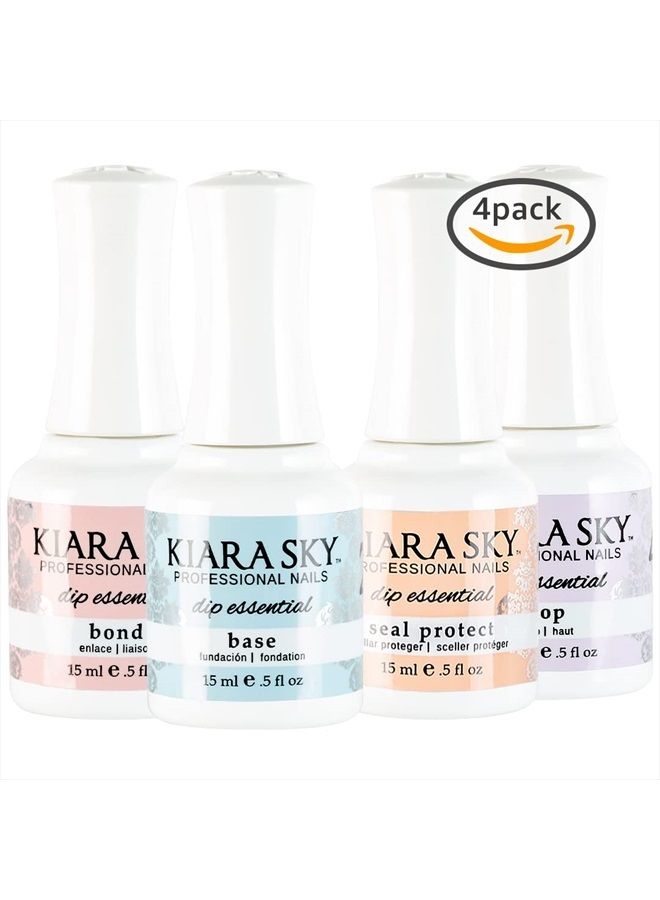 KIARA SKY Professional Nails, Dip Manicure Liquid Essentials (Bundle 1-4) - Image 1