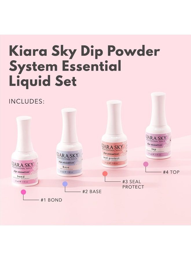 KIARA SKY Professional Nails, Dip Manicure Liquid Essentials (Bundle 1-4) - Image 2