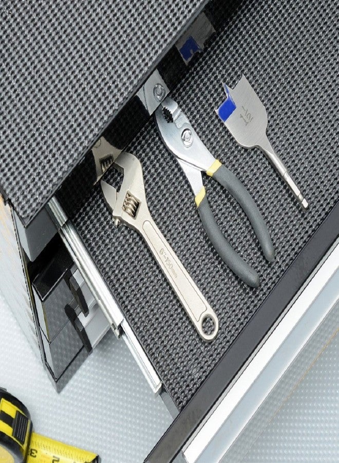 Con-Tact Brand Grip Premium with Microban Non-Adhesive Contact Shelf and Drawer Liner, 20" x 4', Graphite, 6 Rolls - Image 2