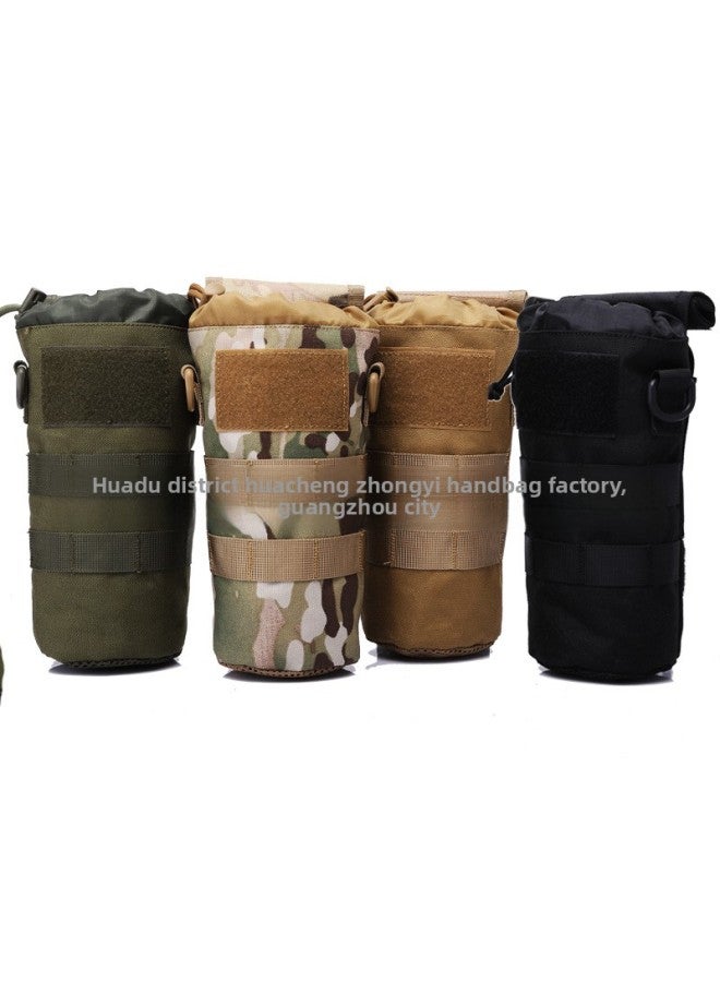 Generic Nylon 1000D Tactical Folding Kettle Bag Molle Kettle Bag Water Cup Set Mountaineering Accessories Bag Accessories Bag-Color:Green Shoulder Strap-Capacity:Below 20l  - Image 4