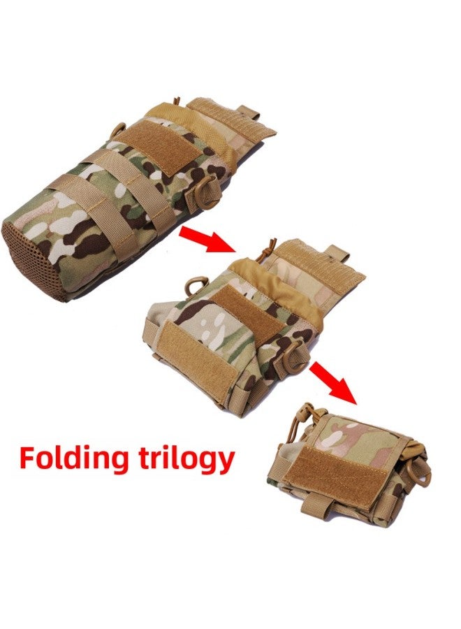 Generic Nylon 1000D Tactical Folding Kettle Bag Molle Kettle Bag Water Cup Set Mountaineering Accessories Bag Accessories Bag-Color:Green Shoulder Strap-Capacity:Below 20l  - Image 2