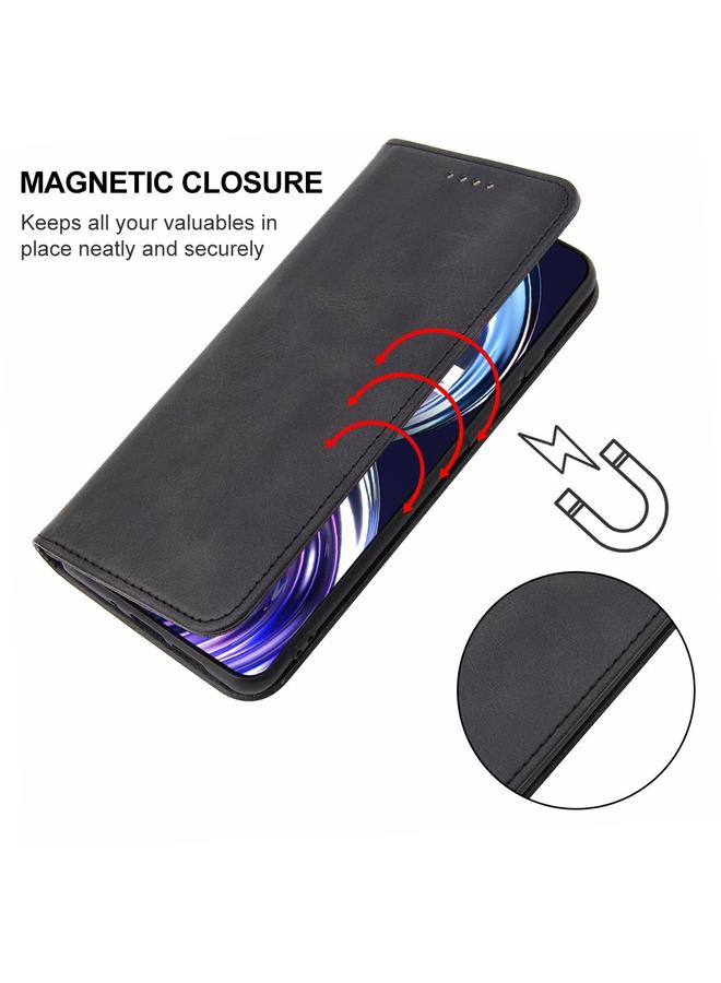 اس-توب جراب هاتف Realme 8i بإغلاق مغناطيسي من الجلد - Image 5