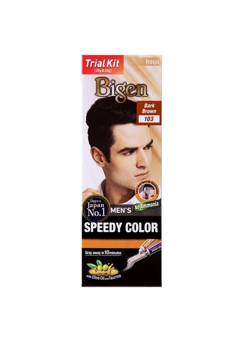 Bigen Men'S Speedy hair color 20g - Dark Brown 103 - Image 1