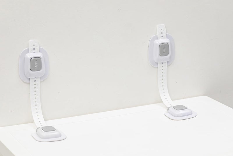 YEYA No Drill Anti Tip Furniture Straps Wall Anchors for Baby Proofing (2024 Upgraded 4P) - Image 5