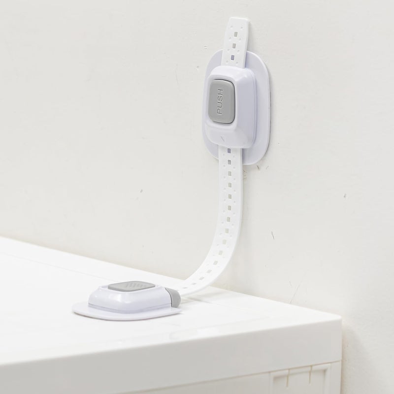 YEYA No Drill Anti Tip Furniture Straps Wall Anchors for Baby Proofing (2024 Upgraded 4P) - Image 2