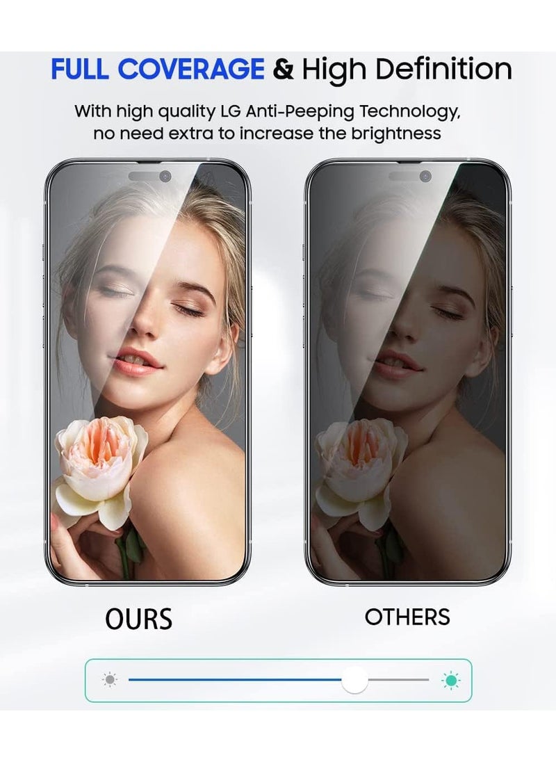 Privacy Screen Protector for Samsung Galaxy A16, Tempered Glass, Bubble Free, Case Friendly, Easy Installation Compatible with Samsung Galaxy A16