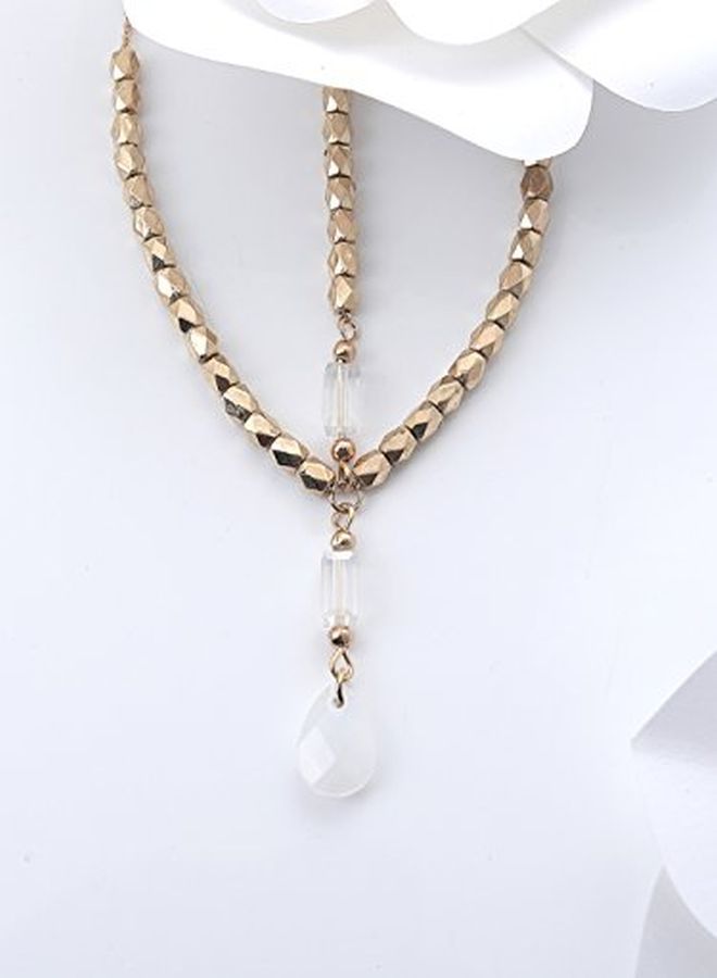 Jovono Boho Head Chain Gold Water Drop Pendant Headpiece For Women And Girls - Image 5