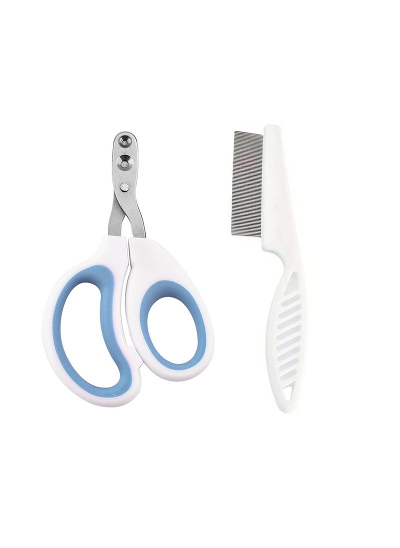 CMGTYYD Nail clippers for cats Small animal comb-equipped pet nail clippers, cat claw cutters, and scissors for birds, puppies, kittens, hamsters, and rabbits  - Image 1