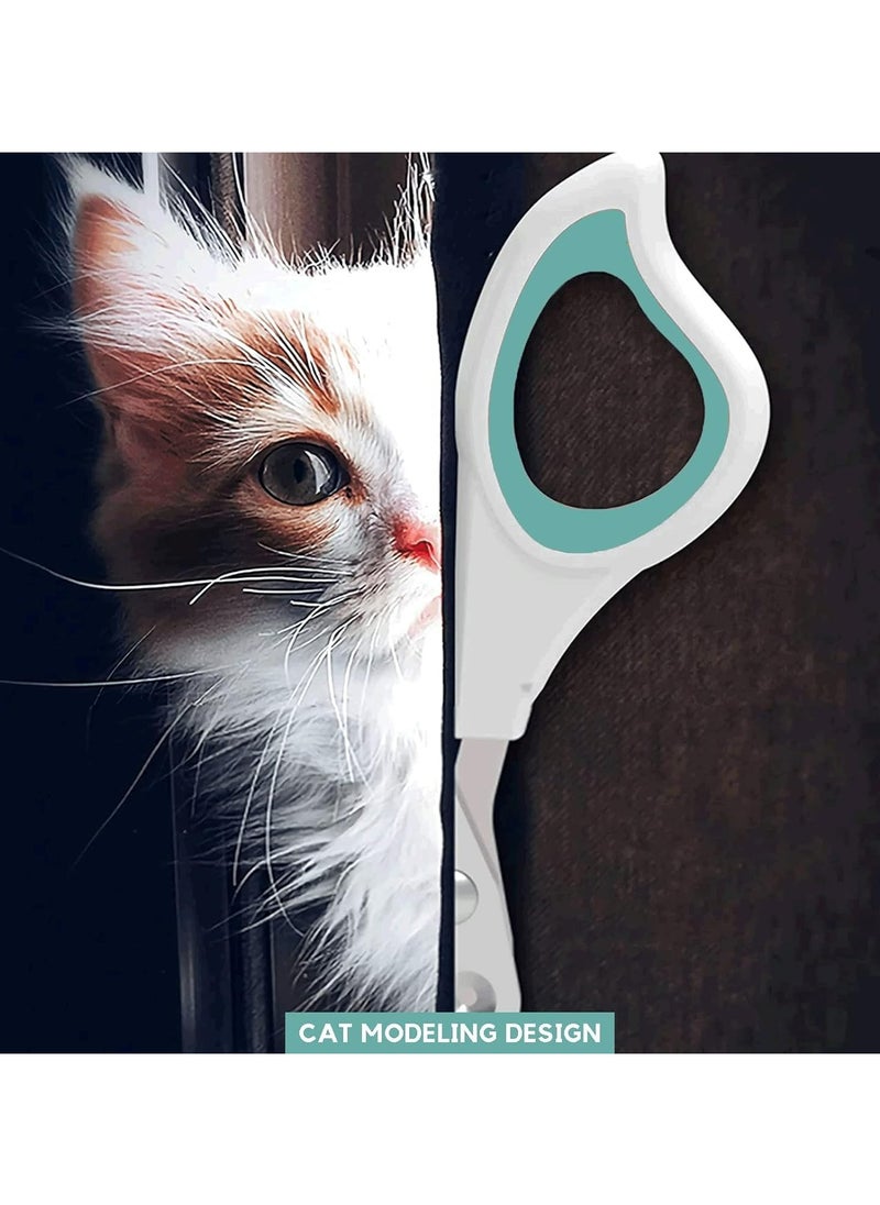 CMGTYYD Nail clippers for cats Small animal comb-equipped pet nail clippers, cat claw cutters, and scissors for birds, puppies, kittens, hamsters, and rabbits  - Image 2