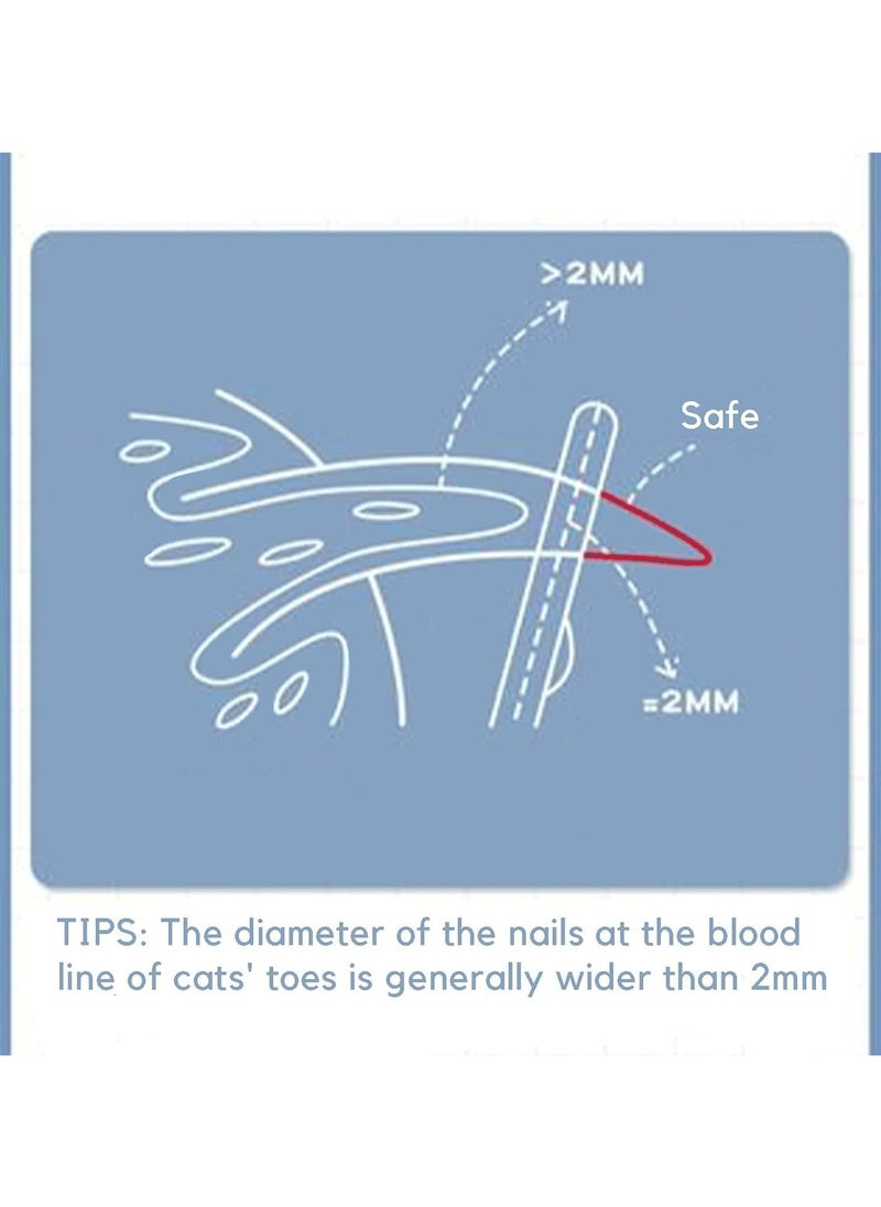CMGTYYD Nail clippers for cats Small animal comb-equipped pet nail clippers, cat claw cutters, and scissors for birds, puppies, kittens, hamsters, and rabbits  - Image 3