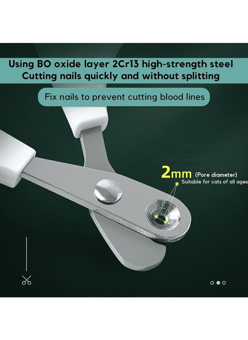 CMGTYYD Nail clippers for cats Small animal comb-equipped pet nail clippers, cat claw cutters, and scissors for birds, puppies, kittens, hamsters, and rabbits  - Image 4