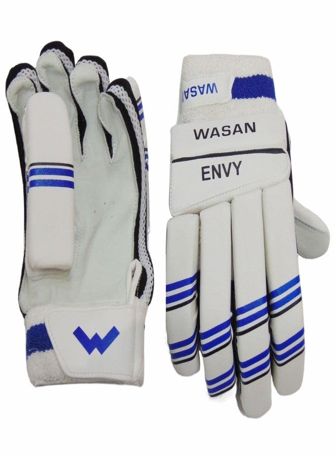 Wasan Envy Cricket Batting Gloves for Kids (Left Hand) Sz. Boy | White | Comfortable & Durable Protective Gloves for Boys & Girls (Age 8-12 Years) - Image 5