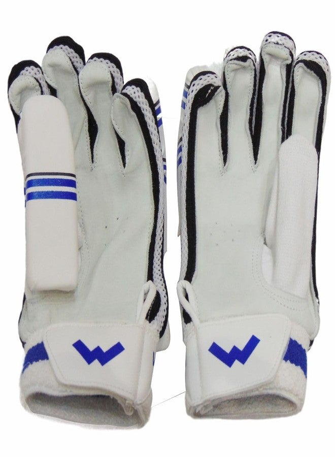 Wasan Envy Cricket Batting Gloves for Kids (Left Hand) Sz. Boy | White | Comfortable & Durable Protective Gloves for Boys & Girls (Age 8-12 Years) - Image 4