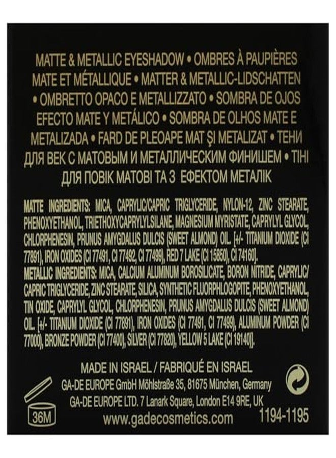 جي أيه-دي إي ظلال عيون GA-DE Velveteen Metallic أحادية اللون، 223 - غنية باللؤلؤ، مكياج عيون لامع - ناعمة كالحرير، ذات صبغة كثيفة، سهلة الدمج - 0.105 أونصة - Image 5