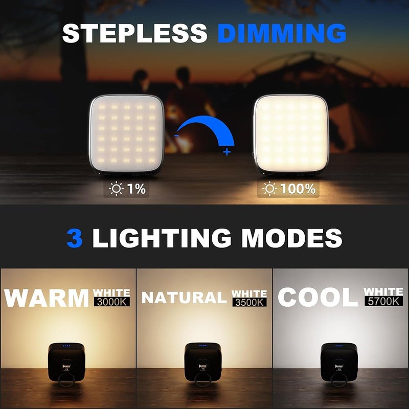 WUBEN F5 LED Camping Lantern Rechargeable, 5200mAh LED Lantern with Magnet Tent Lantern IP64 Waterproof 500LM 3 Light Modes for Hook Camping, Hiking, Hurricane Emergency, Home and Car? - Image 4