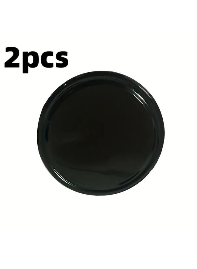 2Pcs Black Non Slip Car Cup Holder Mat Heat Resistant 180C Adhesive Base Phone Tablet - Image 2