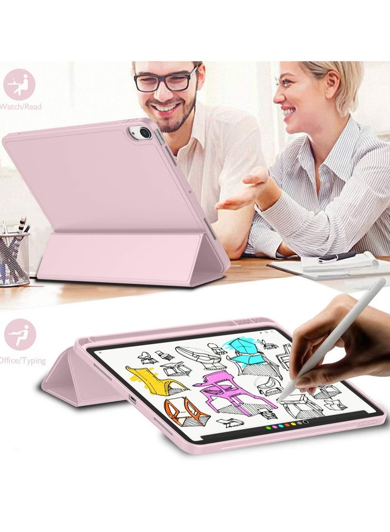 ELTRAZONE iPad Air 11 Inch Case M2 2024 – iPad Air 5th/4th Generation Case 2022/2020 10.9 Inch with Pencil Holder, Trifold Stand Smart Case – Baby Pink, Stylish, Lightweight, Premium Protection - Image 2