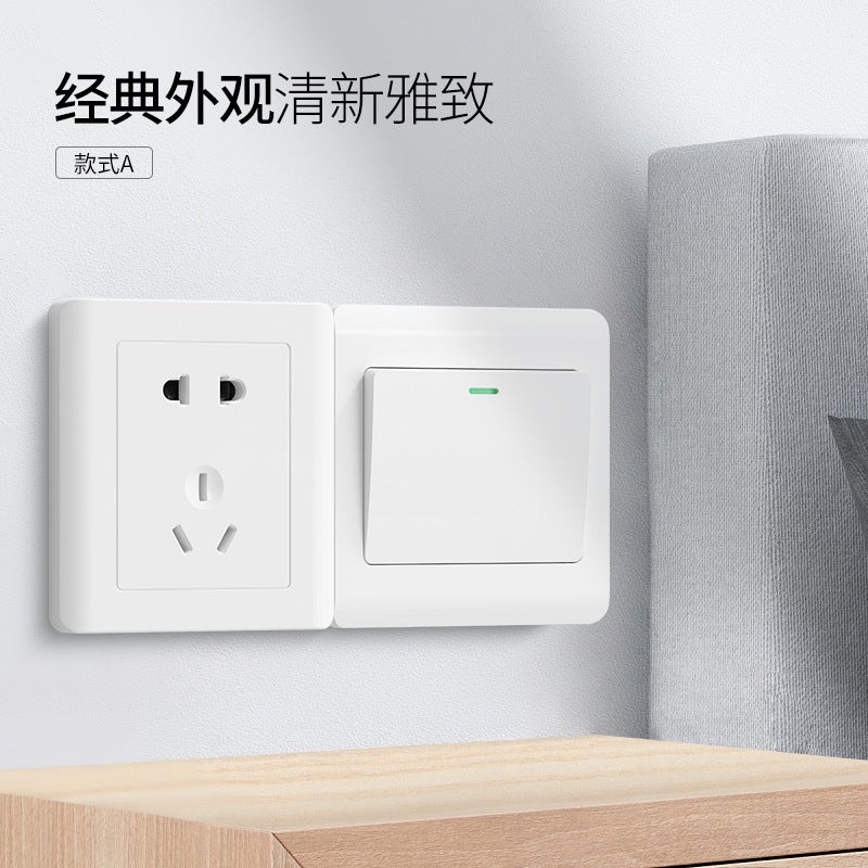 86 Type Engineering Switch Socket Panel, Concealed Installation, Single/Double Switch, Intermediate Electric Switch, Wall-Mounted, Household Use - Image 4