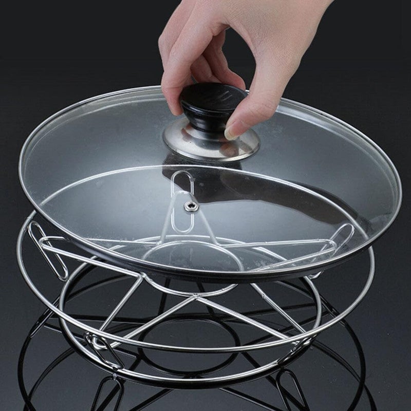 POPETPOP Stainless Steel Steam Rack for Kitchen Multi-functional Cooking Cooling Rack Heavy Duty Food Steamer Holder for Induction Cookers and Pressure Cookers - Image 4