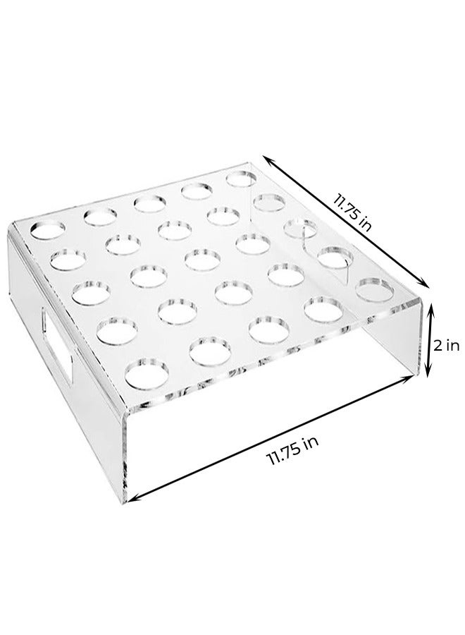 إي وورلد صينية تقديم من أكواب المقبلات من الأكريليك الشفاف، تحتوي على 25 فتحة لتنظيم كبسولات القهوة، مثالية للتخزين في الأدراج أو على الرفوف في المكتب والمطبخ والمطاعم وفي الأحداث والمناسبات. - Image 2
