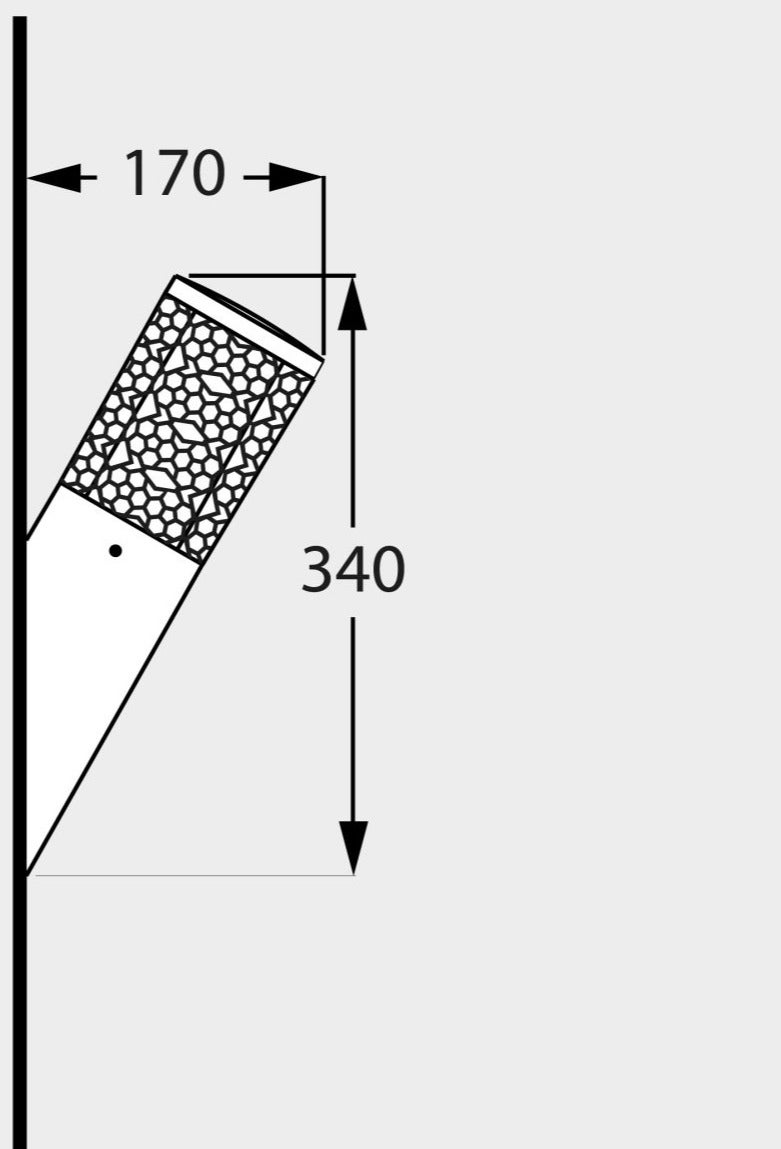 فوماغالي فوماجالي Carlo/Deco-FS (DRE.571) حائط لون أسود 3.5 وات إضاءة قابلة للضبط - Image 3