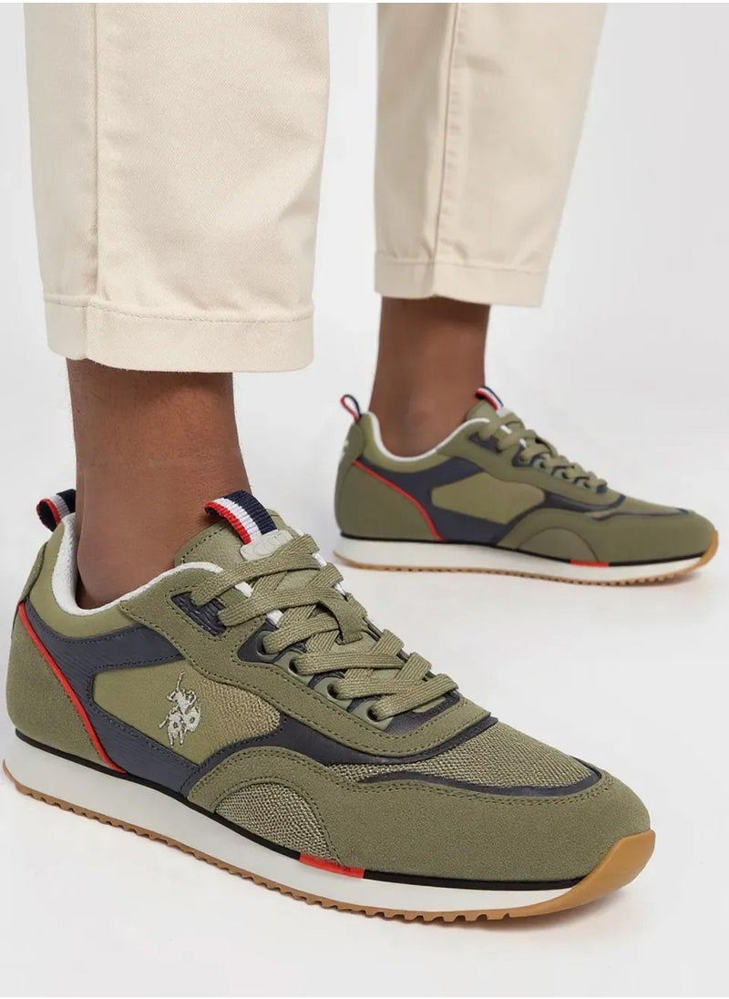 U.S. Polo Assn. - Men's Khaki Low-Top Sneakers - Lightweight Timeless Lace-Up Style - Image 1