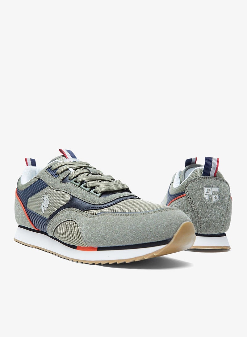 U.S. Polo Assn. Men's Khaki Low-Top Sneakers - Lightweight Shoes Timeless Lace-Up Style - Image 5