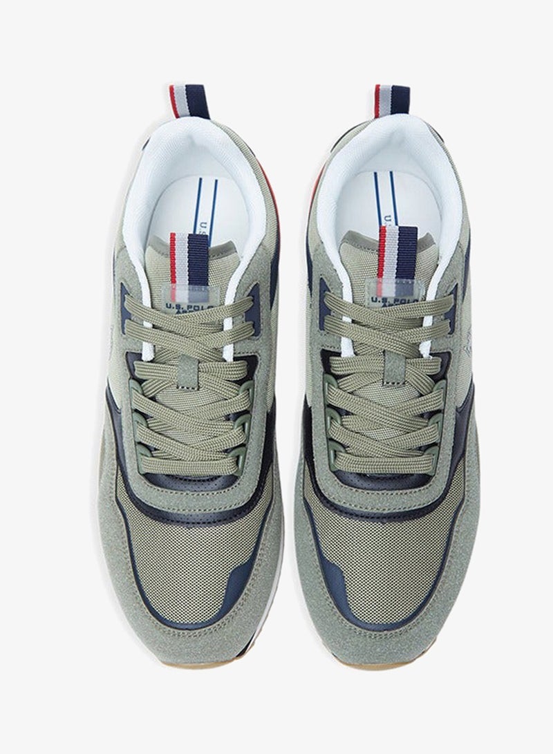 U.S. Polo Assn. Men's Khaki Low-Top Sneakers - Lightweight Shoes Timeless Lace-Up Style - Image 3