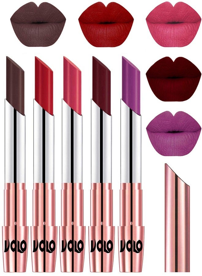 VOLO Lipstick Chocolate, Tomato Red, Pink, Maroon, Purple (Cream) - Image 2