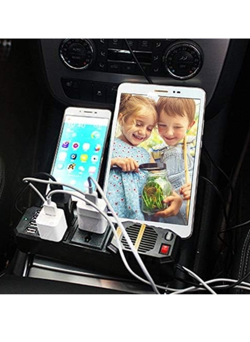 ELTRAZONE - 200W Mini Car Vehicle Inverter DC 12V to AC 220V USB Output High-power Power Inverter Small Car Special Edition - Image 1
