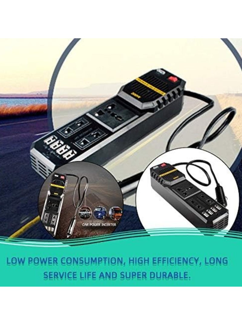 ELTRAZONE - 200W Mini Car Vehicle Inverter DC 12V to AC 220V USB Output High-power Power Inverter Small Car Special Edition - Image 1