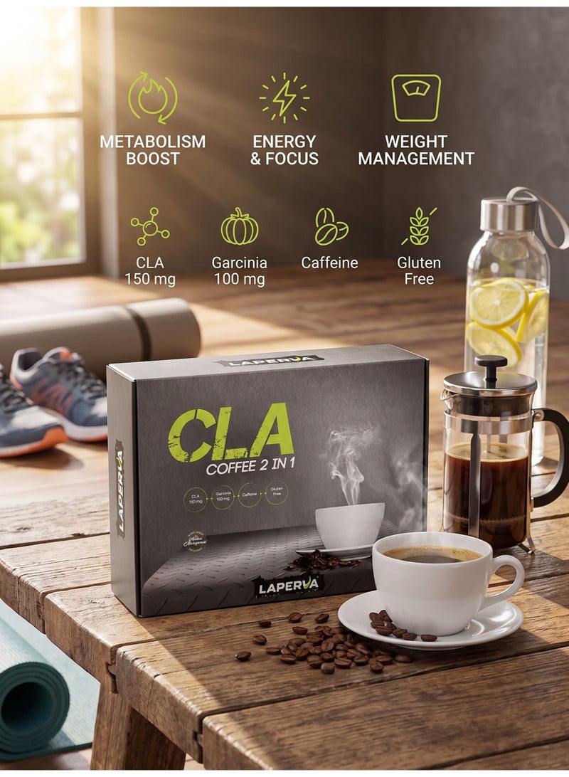 Laperva CLA Coffee 2 In 1, 20 Bags, Premium Arabica Micro-Ground Coffee With CLA And Garcinia Cambogia, Sugar Free, Gluten Free, No Artificial Colours, 46 Kcal Per Serving - Image 4