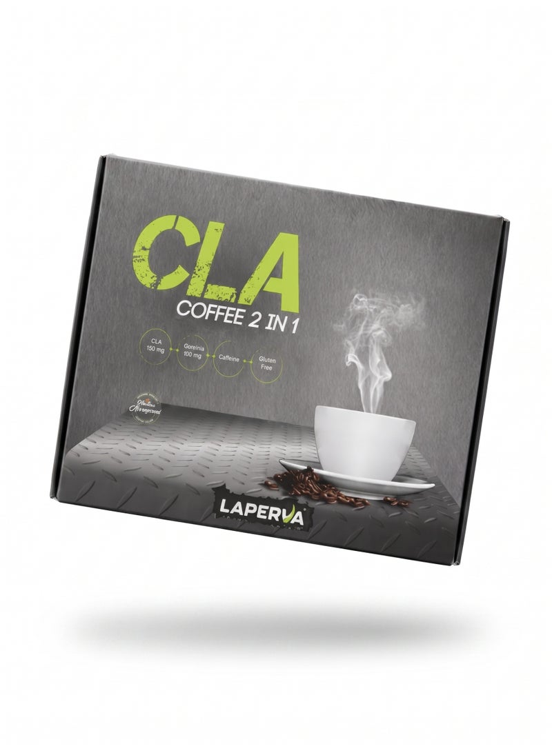 Laperva CLA Coffee 2 In 1, 20 Bags, Premium Arabica Micro-Ground Coffee With CLA And Garcinia Cambogia, Sugar Free, Gluten Free, No Artificial Colours, 46 Kcal Per Serving - Image 2