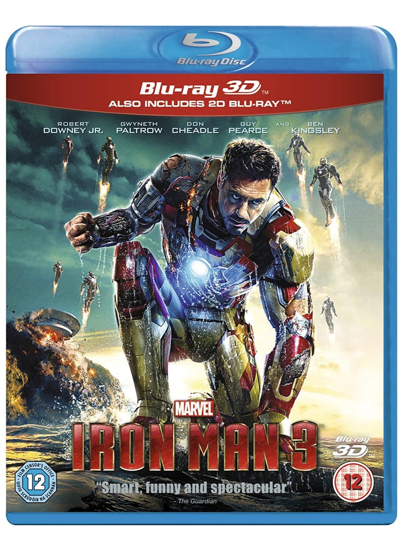 null - Iron Man 3 - 3D Blu-ray + Blu-ray - Arabic Subtitle Included - Image 1