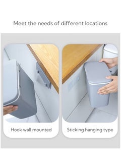 Haidue Kitchen Compost Bin for Counter Top or Under Sink Hanging Small Trash Can with Lid  - Image 3