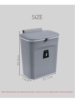 Haidue Kitchen Compost Bin for Counter Top or Under Sink Hanging Small Trash Can with Lid  - Image 5