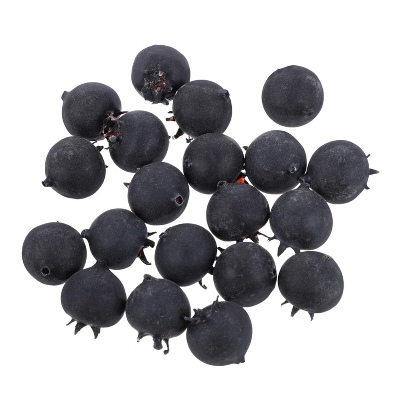 20pcs Artificial Lifelike Blueberries Simulation Fruit for Home Decor Photography Props - Image 2