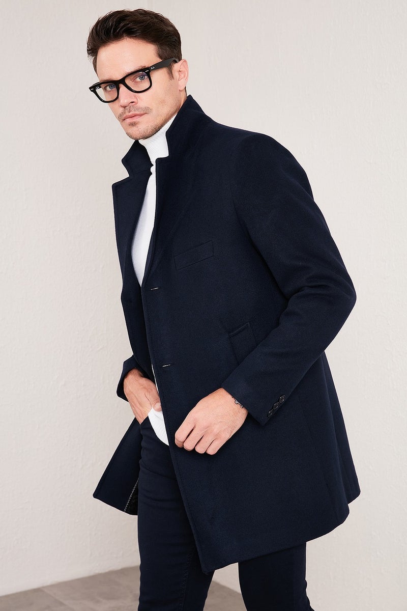 Buratti Slim Fit Cotton Buttoned Cashew Coat Men's Coat 5840098  - Image 1