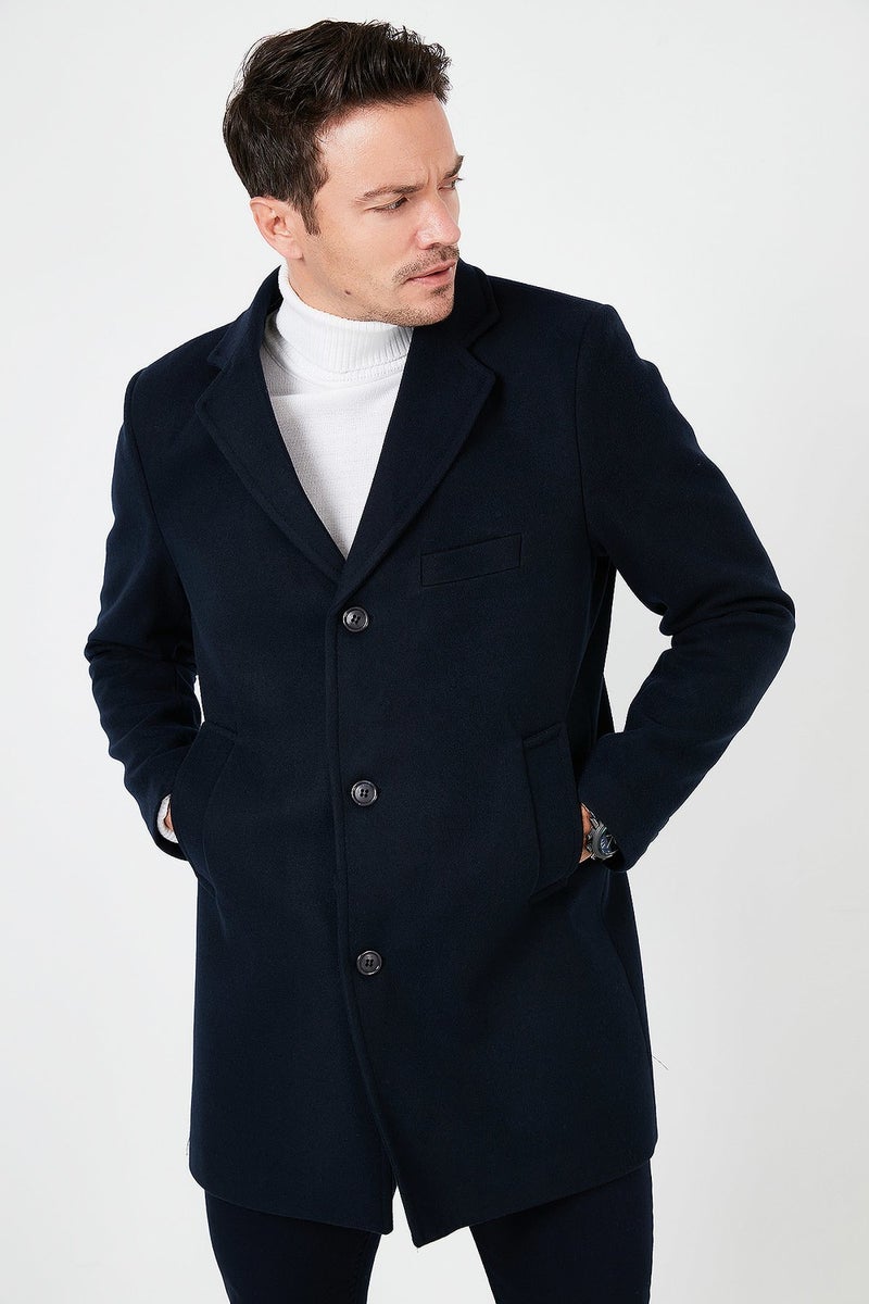 Buratti Slim Fit Cotton Buttoned Cashew Coat Men's Coat 5840098  - Image 2