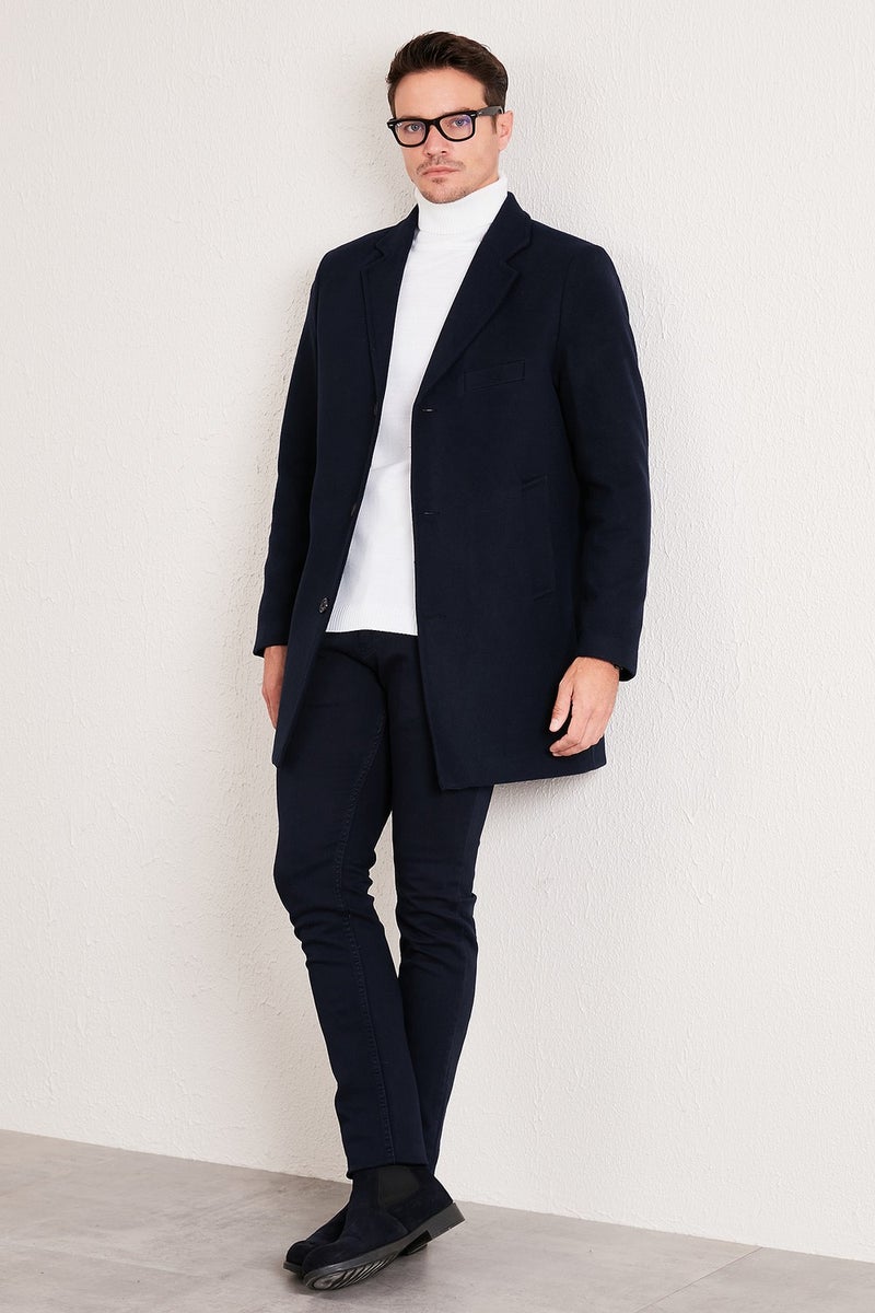 Buratti Slim Fit Cotton Buttoned Cashew Coat Men's Coat 5840098  - Image 4