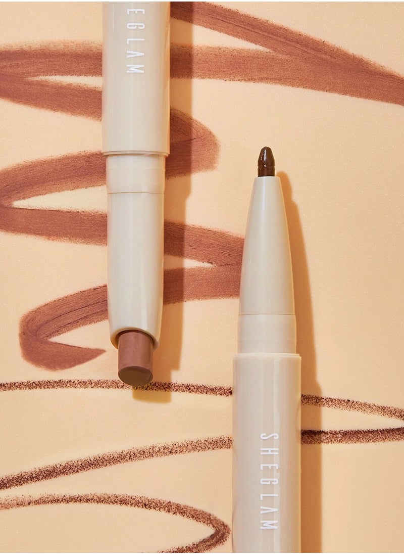 SHEGLAM - Sheglam GLAM 101 LIPSTICK & LINER DUO DEEP CARAMEL 0.85g+0.3g - Image 1
