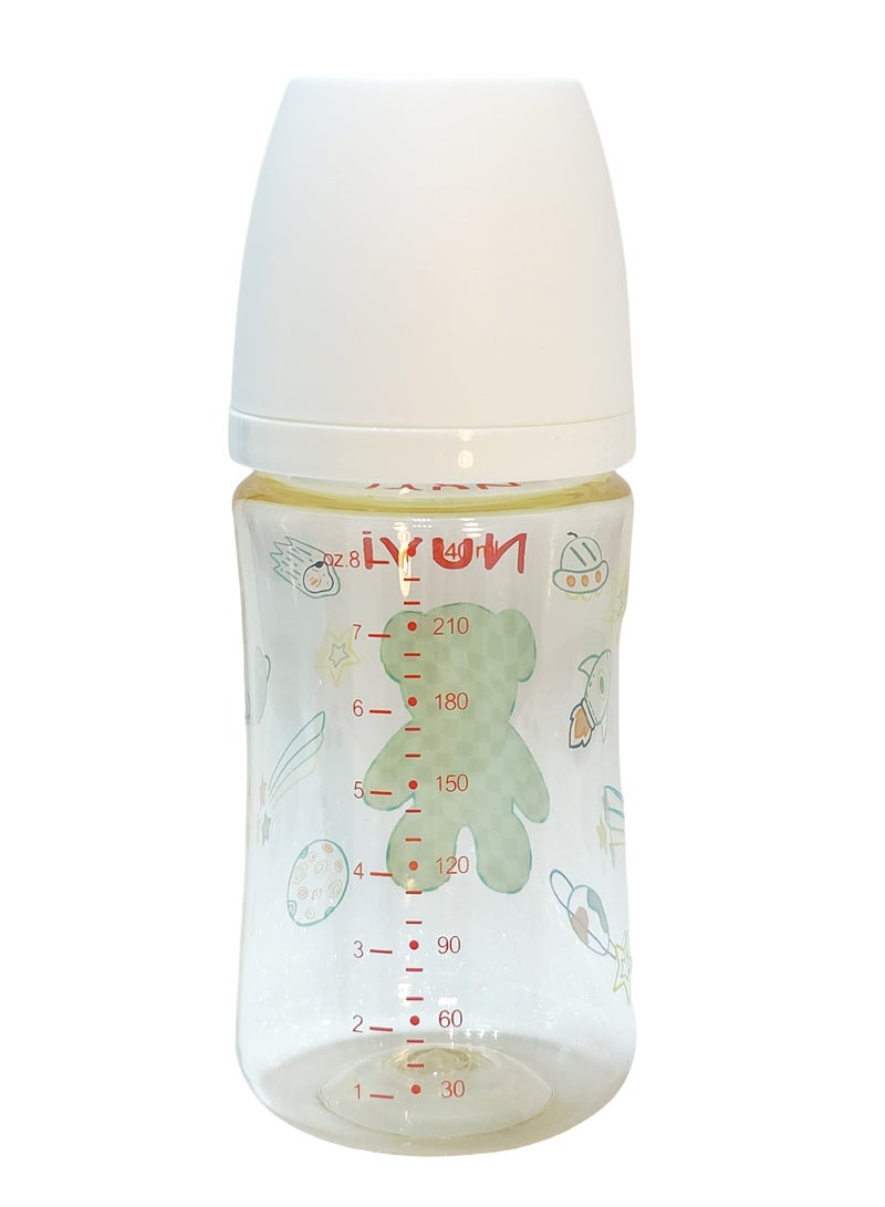 نوفي زجاجة رضاعة بلاستيكية من Nuvi PPSU ذات عنق عريض، 240 مل، للأطفال من عمر 3 ​​أشهر فما فوق - Image 3