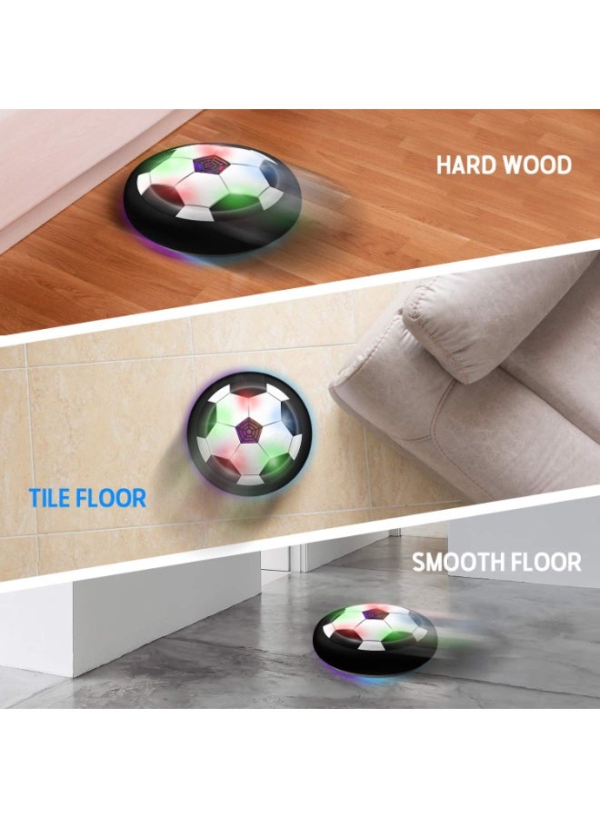 Halamodo Hover Soccer Light-Up Ball, LED Hover Soccer Ball, Light Electric Levitating Football, Indoor Outdoor Sports Football Toy, Parent-Child Interaction Hand-Eye Coordination Training,  Diameter Cool Tech Birthday Gift For Boys Girls And Adults, Black/White, 18cm - Image 5