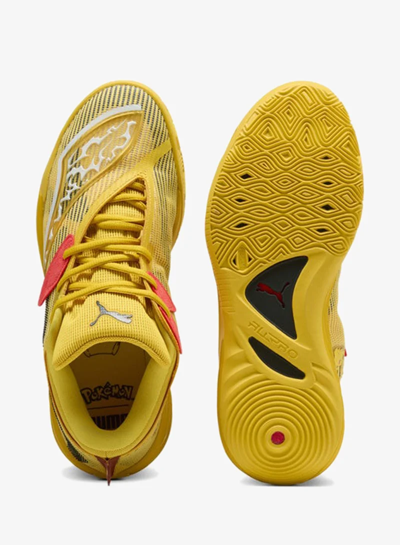 Puma Sun Ray Yellow-Red Glamour x POKÉMON All-Pro NITRO™ 2 Pikachu Basketball Shoes Unisex for Men | Best Price UAE