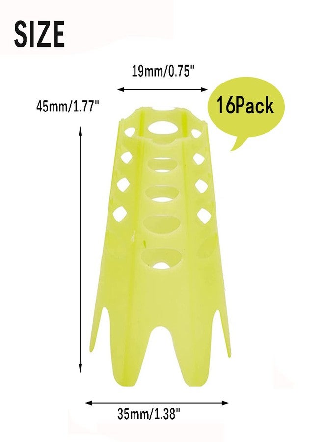 Ruyshu Golf Simulator Tees, Indoor Golf Tees for Simulator, Plastic Practice Golf Mat Tees for Winter Turf and Driving Range(Yellow) - Image 2
