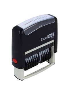 ExcelMark 13 Band Selfinking Number Stamp 2 X 1/4 Impression Black Ink (7814)  - Image 5