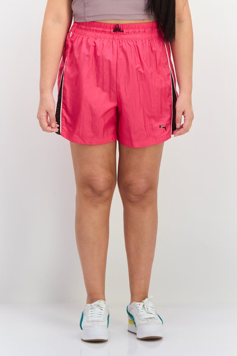 PUMA Women Sportswear Fit Training Shorts, Dark Pink - Image 1