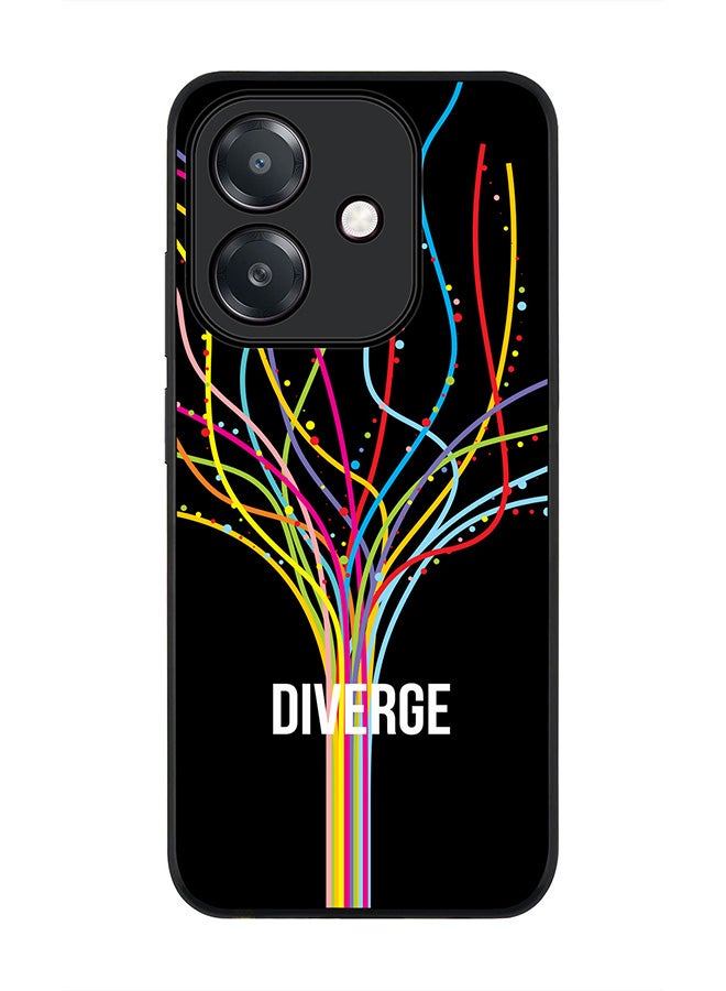 Stylizedd For Oppo A60 5G / A3 5G / A3x 5G Case,Slim fit Camera Protection, Shockproof Thin Phone cover - Diverge (Black) - Image 1